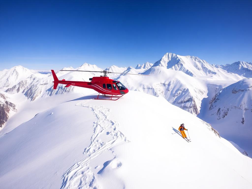 Heli-Skiing, British Columbia, Canada