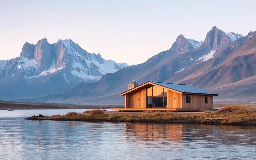 Tierra Patagonia, Lake Sarmiento shore, facing Torres del Paine